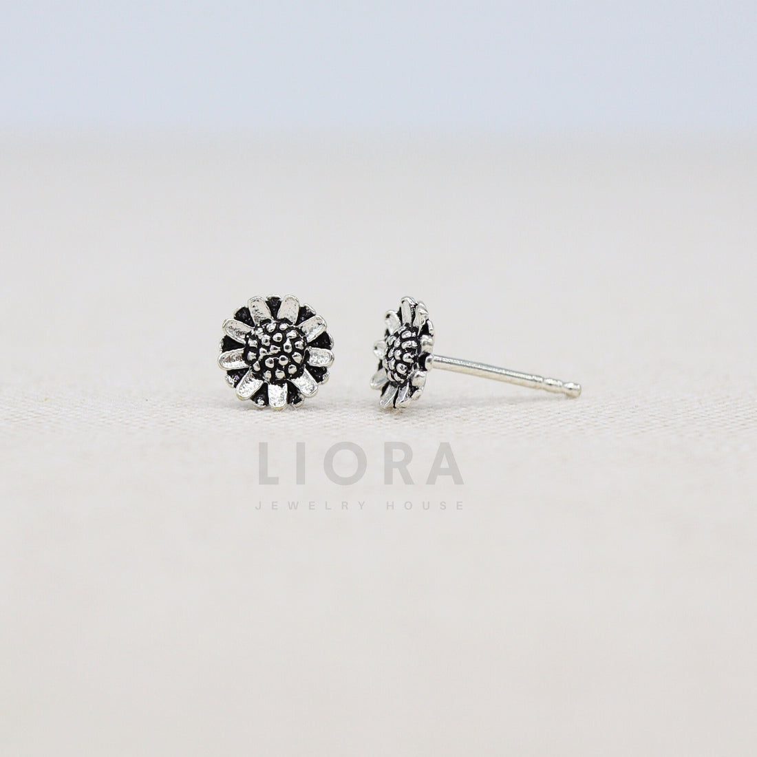 925 Sterling Silver Daisy Stud Earrings, Flower Stud Earrings, Flower Earrings, Daisy Earrings, Sunflower Earrings