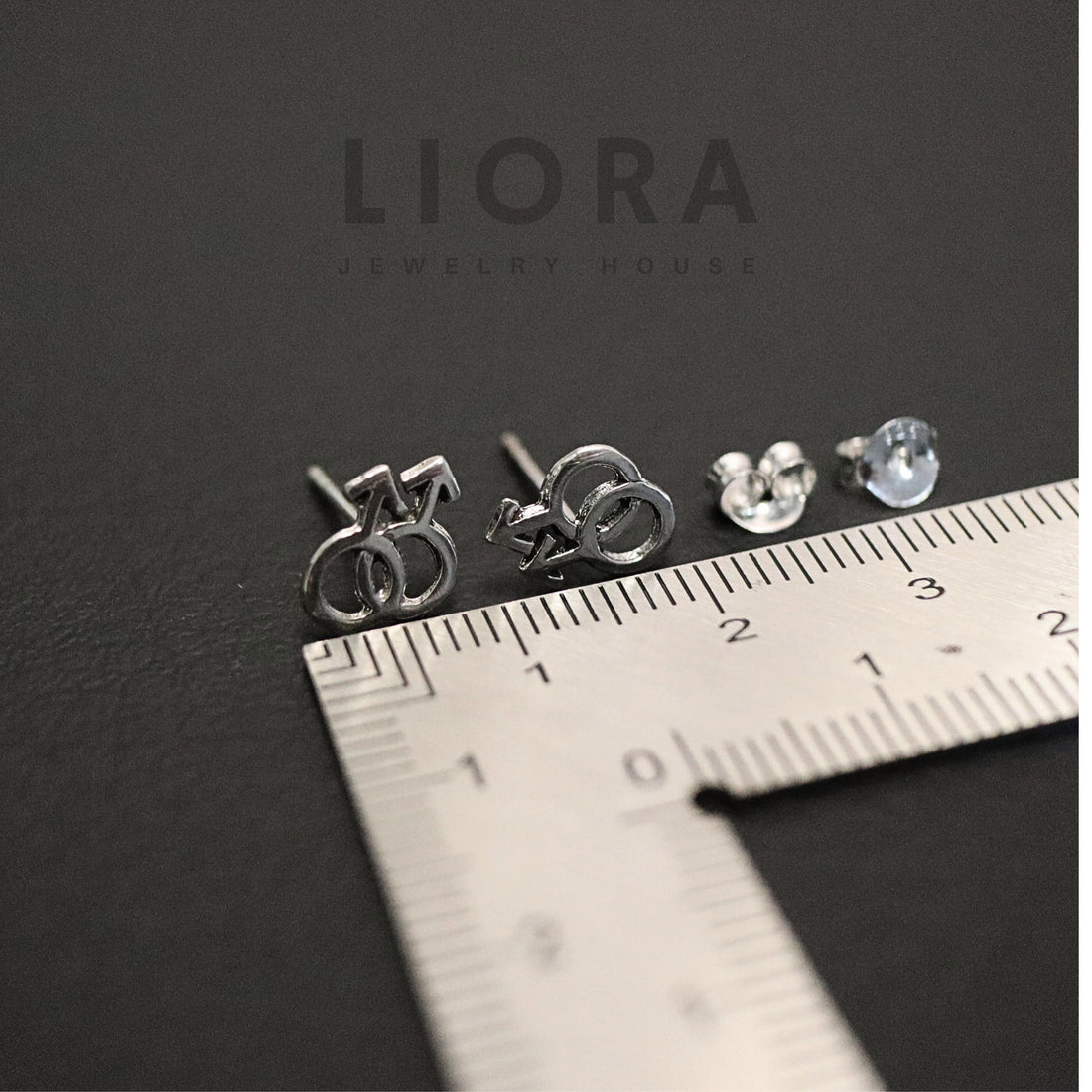 925 Sterling Silver Male Homosexuality Symbol Earrings, Male earrings, Interlocking male symbols, Gay Earrings, LGBT Pride, Pride Jewelry