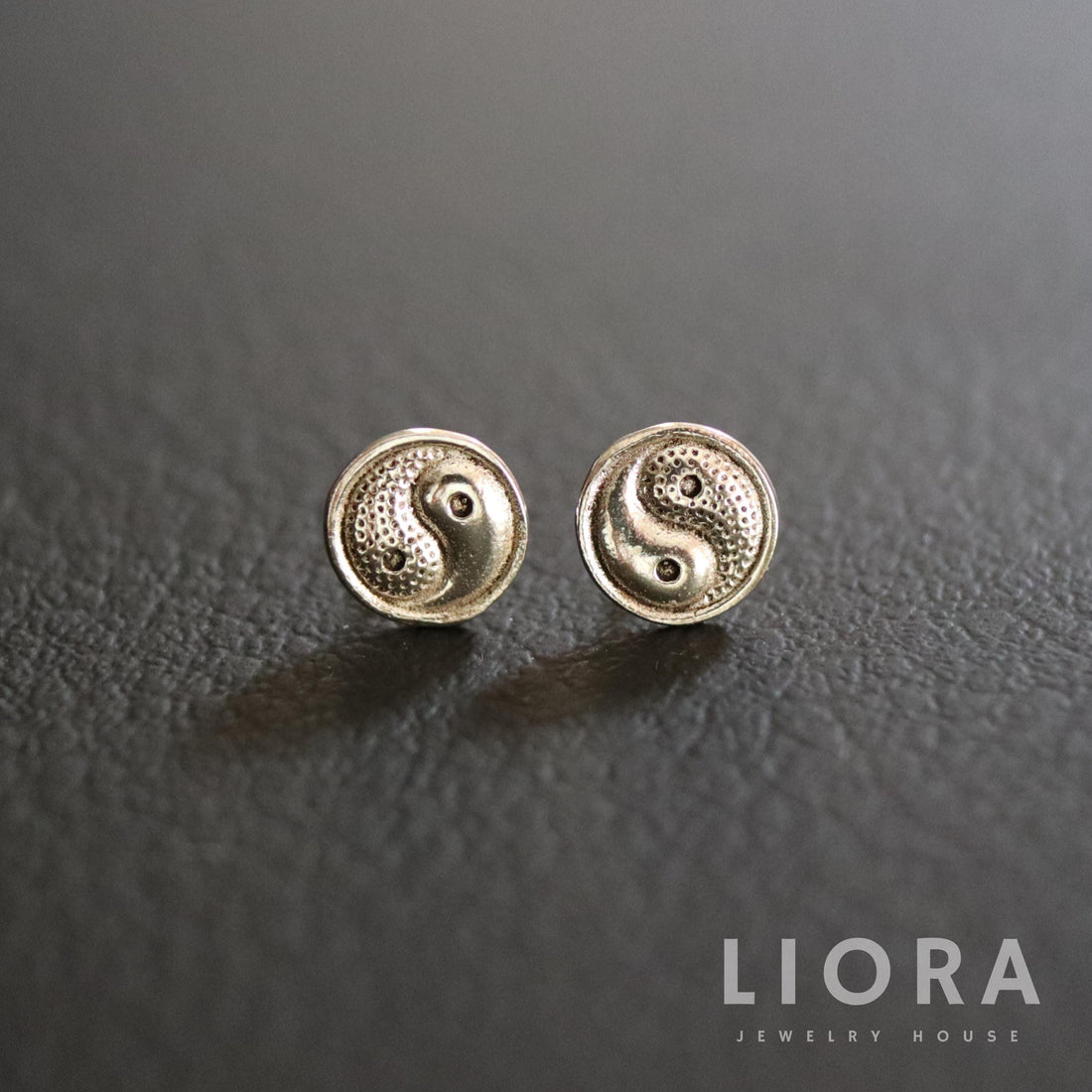 925 Sterling Silver Yin Yang Stud Earrings, Yin Yang Earrings, Yin Yang Gift, 8mm Yin Yang Studs, Men Earrings, Gift For Him
