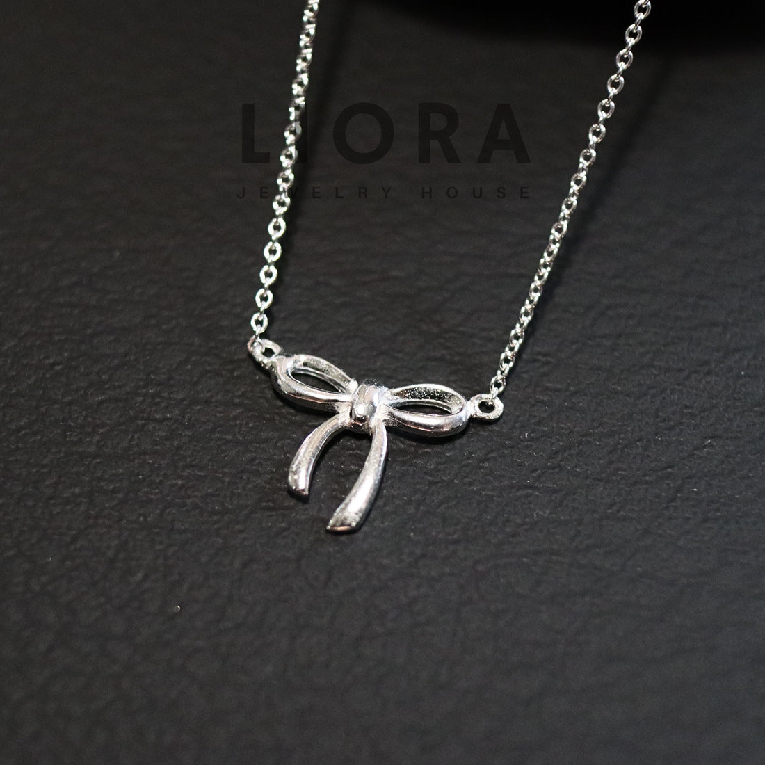 925 Sterling Silver Bow Necklace, Small Bow Pendant Necklace, Bow Pendant, Ribbon Necklace, Gift For Her, Anniversary Gift
