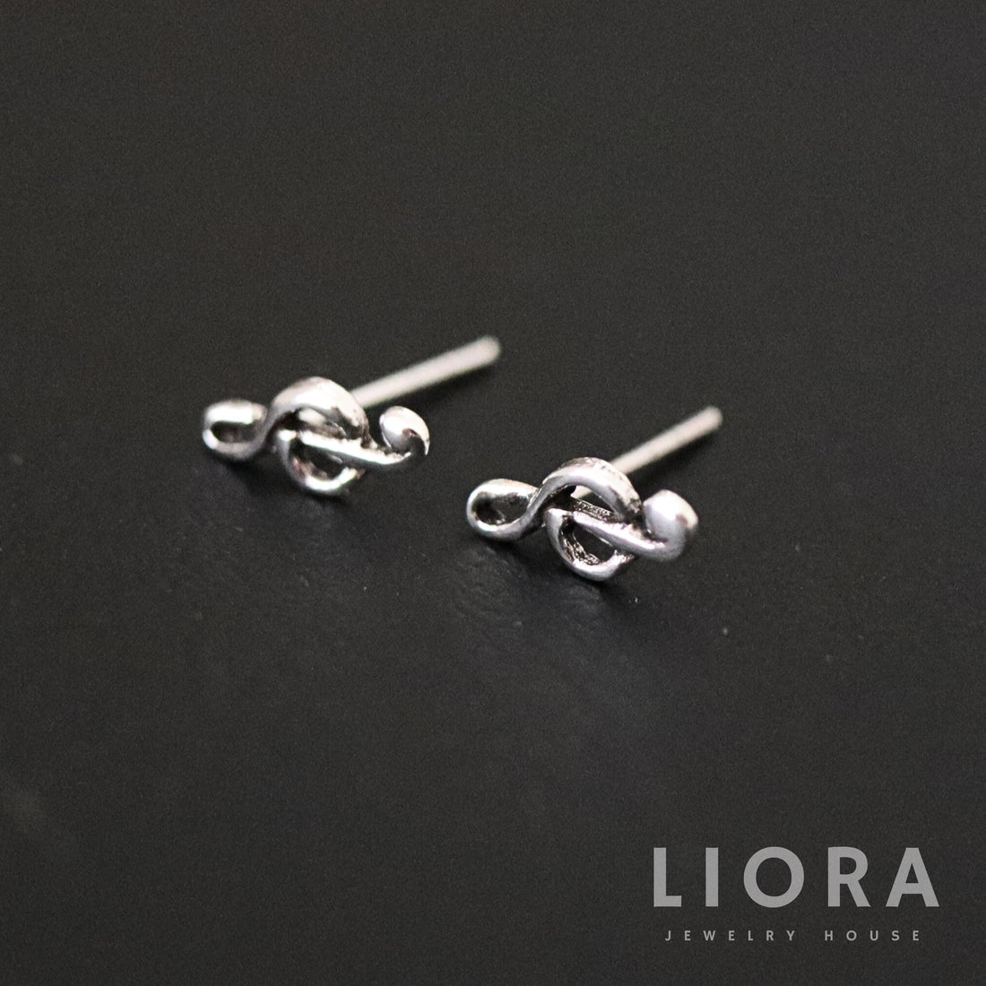 925 Sterling Silver Treble Clef Earrings, Treble Clef Earrings, Music Earrings, Treble Clef Gift, Musician Gift, Note Earrings