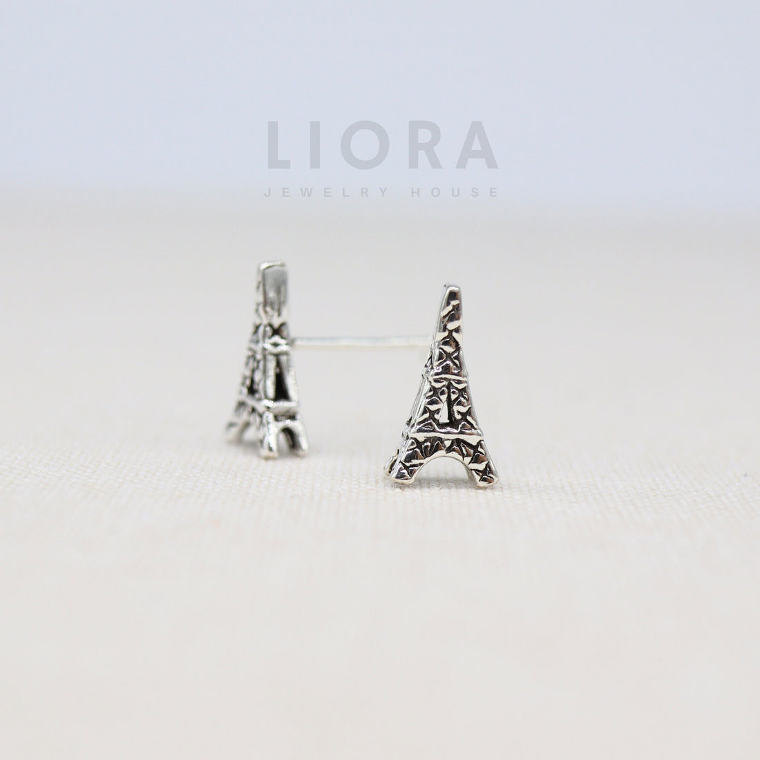 925 Sterling Silver Eiffel Tower Stud Earrings, Eiffel Earrings, Tower Earrings, Eiffel Gift