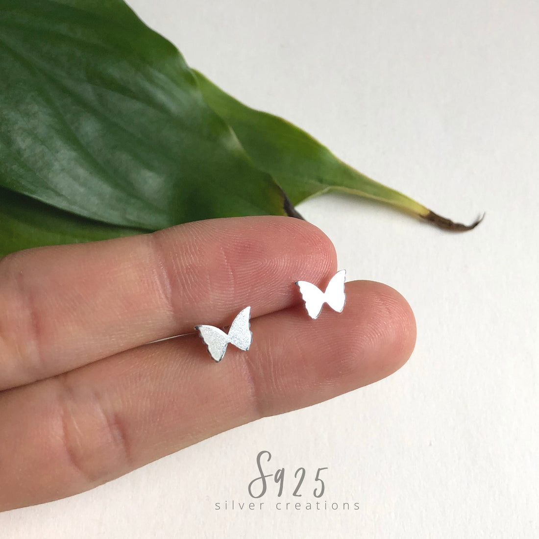 925 Sterling silver butterfly earrings, butterfly stud earrings, butterfly earrings, butterfly lover, butterfly gift, dainty butterfly studs