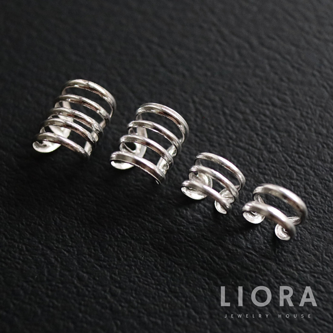 925 Silver Triple and Double Band Ear Cuff Set, Stacked Ear Cuff , Band Ear Cuff, Minimalist Cartilage Wrap, Unisex Ear Cuff, No Piercing