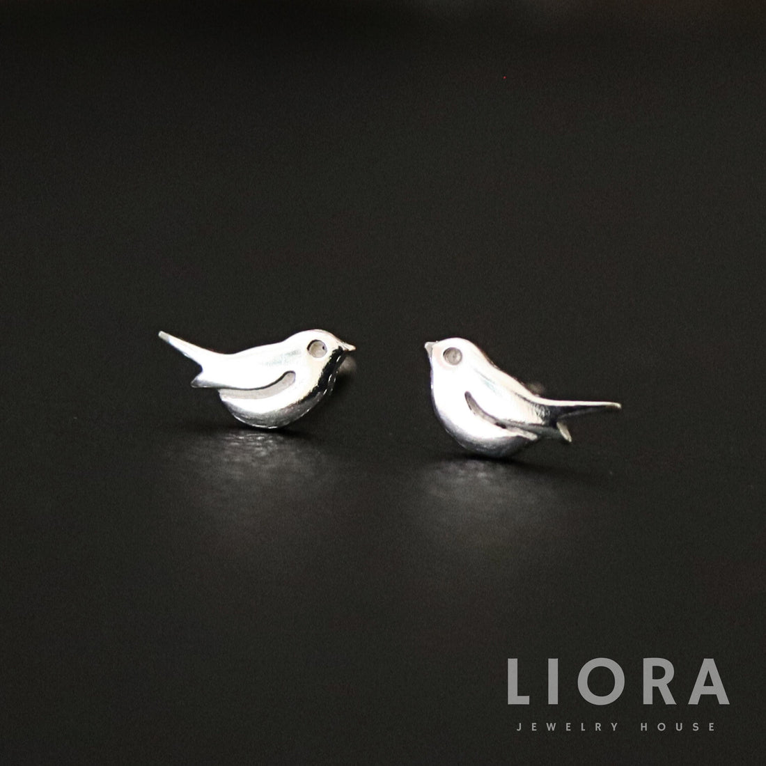 925 Sterling Silver Tiny Bird Stud Earrings, Bird Earrings, Bird Studs, Bird Gift, Animal Earrings, Girl bird earrings, Bird lover gift