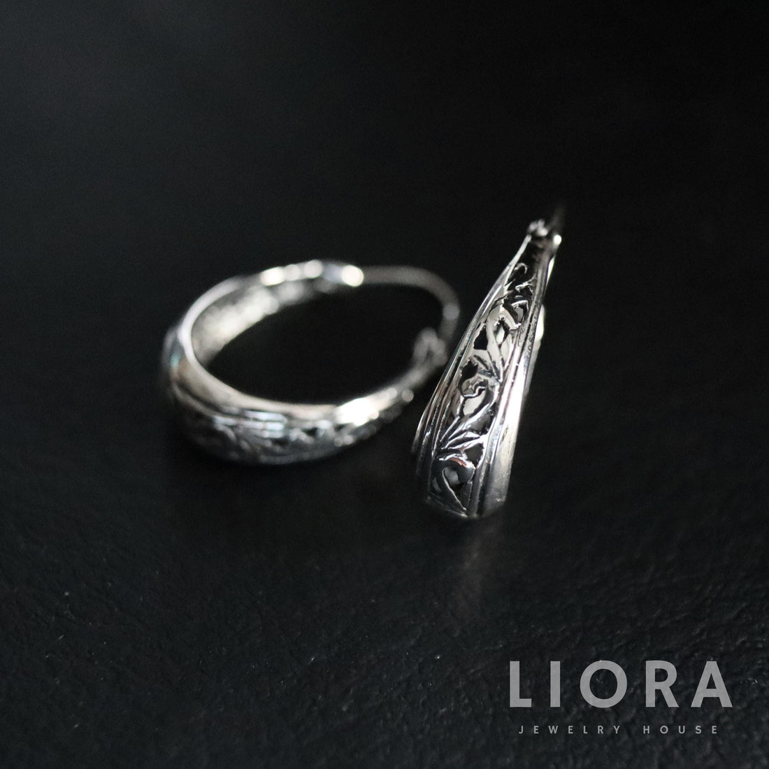925 Sterling Silver Oval Filigree Hoop Earrings, Filigree Earrings, Hoop Earrings, Boho Hoop Earrings, Tribal Hoops, Oval Earrings, Hoops