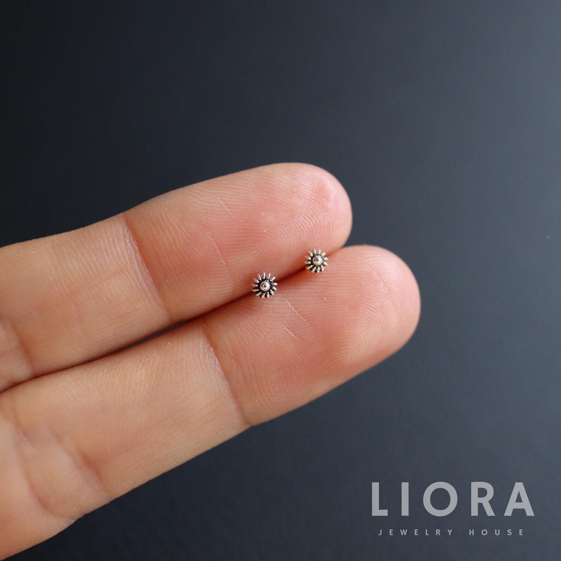 925 Sterling Silver Super Tiny Flower Stud Earrings, Flower Earrings, Small Flower Earrings, Flower Studs, Kid Earrings, Mini Flower
