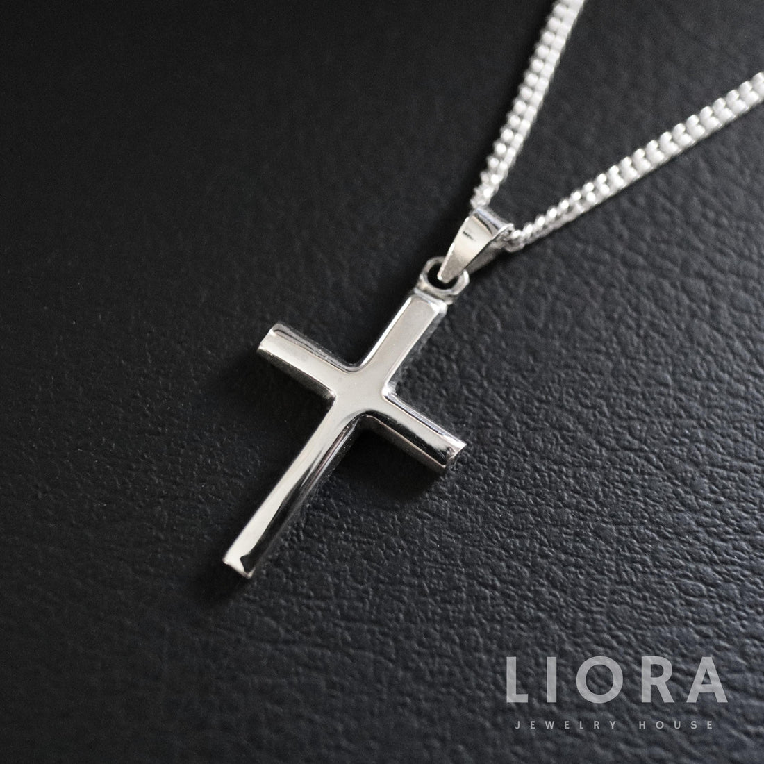 925 Sterling Silver Solid Cross Necklace, Cross Pendant, Plain Cross, Thick Cross, Jesus Cross Charm, Big Cross, Christening, Baptism Gifts